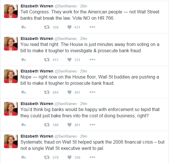 warren tweets