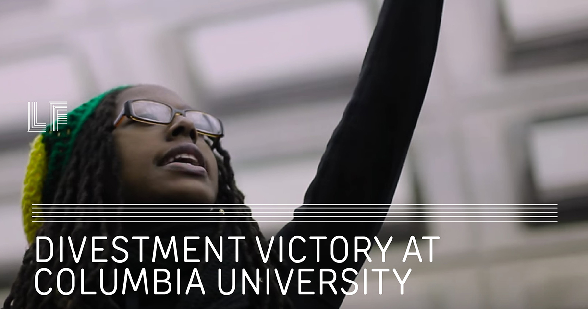 Divestment Victory at Columbia University – Laura Flanders Show