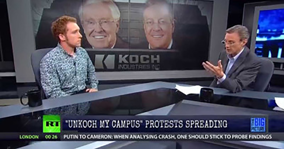 Students Begin Shouting About the Koch’s Buying Their University