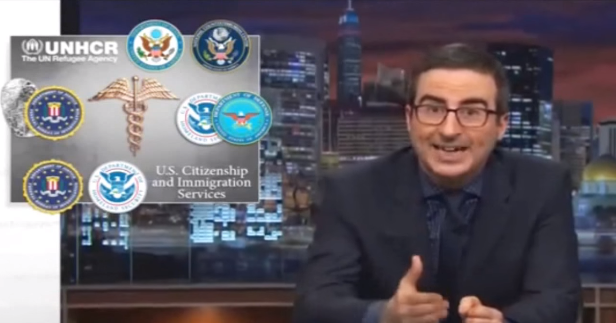 So What Is the Refugee Vetting Process? John Oliver Explains