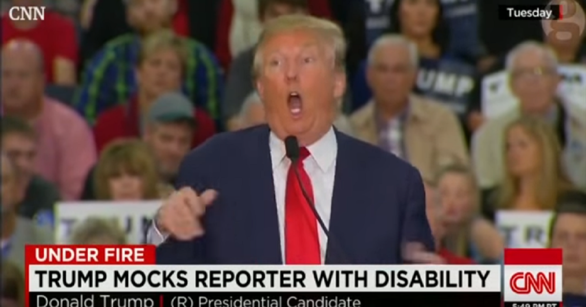 Trump is Now Making Fun of the Disabled: Maturity of a 3rd Grader