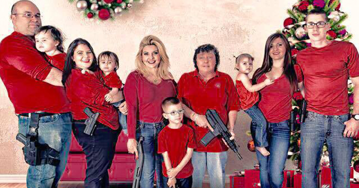 This Is The Christmas Card Numbnut Politico Family Sends: Fully Armed