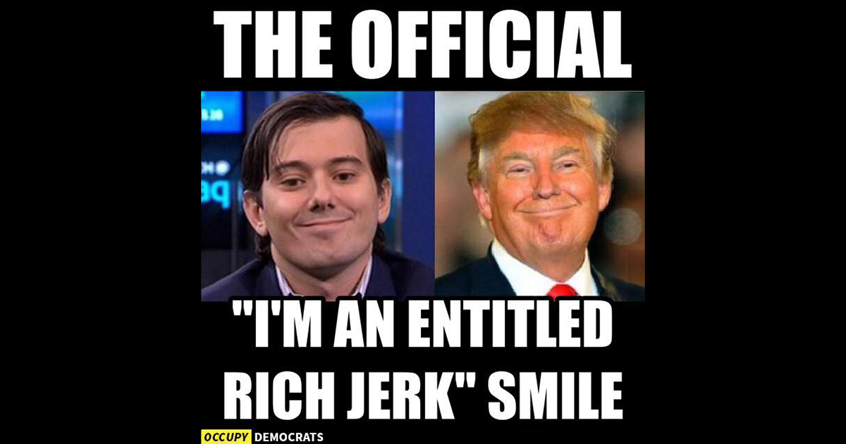 The Official Smile of an Entitled Rich Jerk