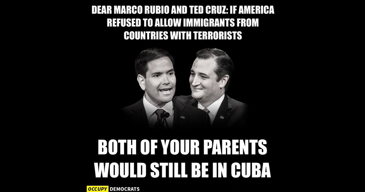 Rubio and Cruz Forget They’re Immigrants