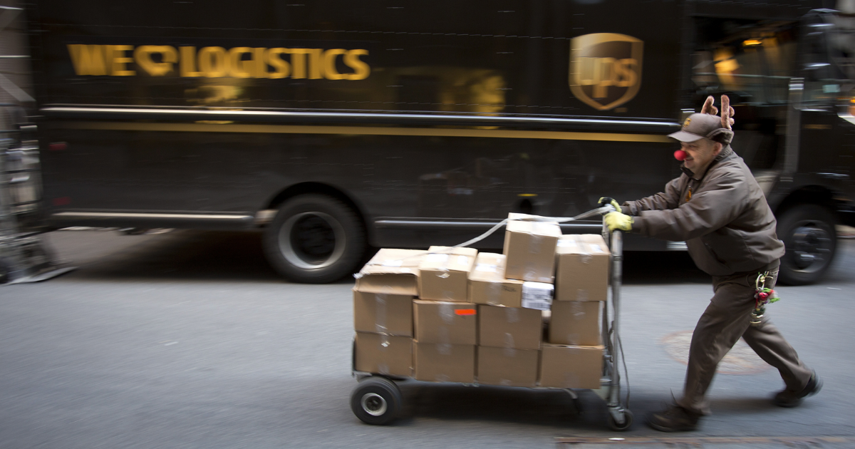 UPS Delivery Driver Has Had It With Christmas Packages: Caught On Camera