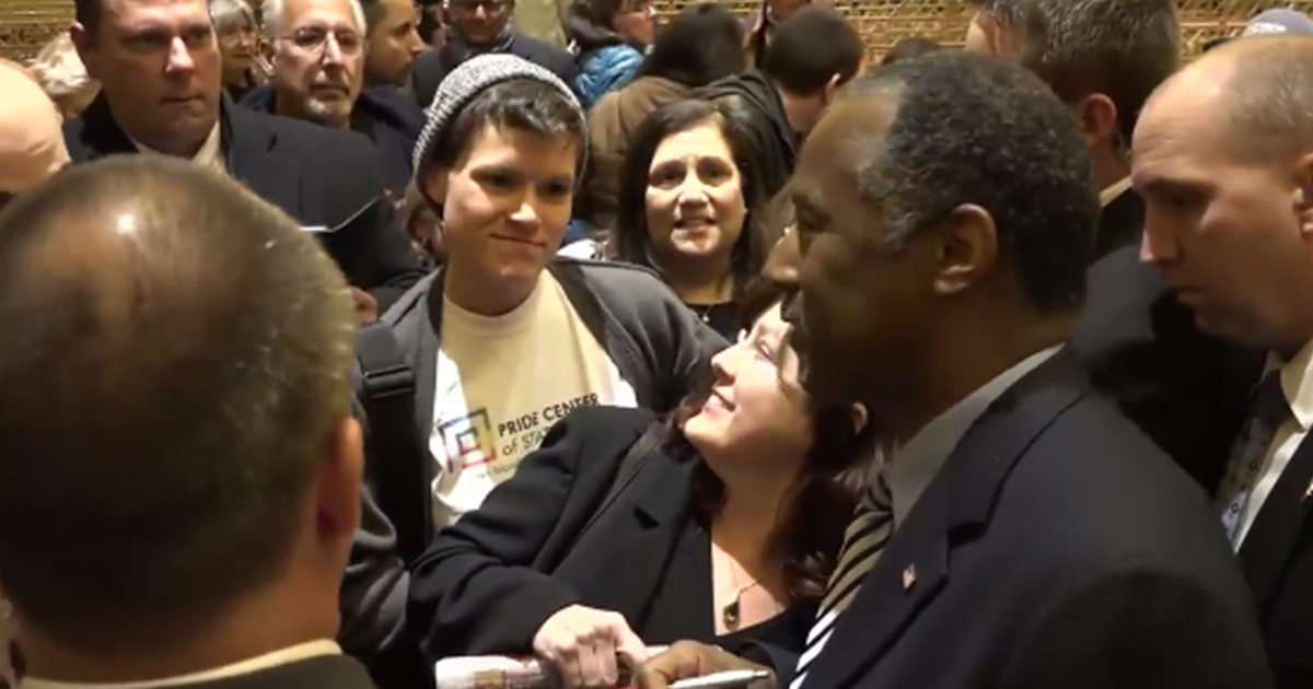 Carson Confronted Over His Bigoted Approach to Homosexuality