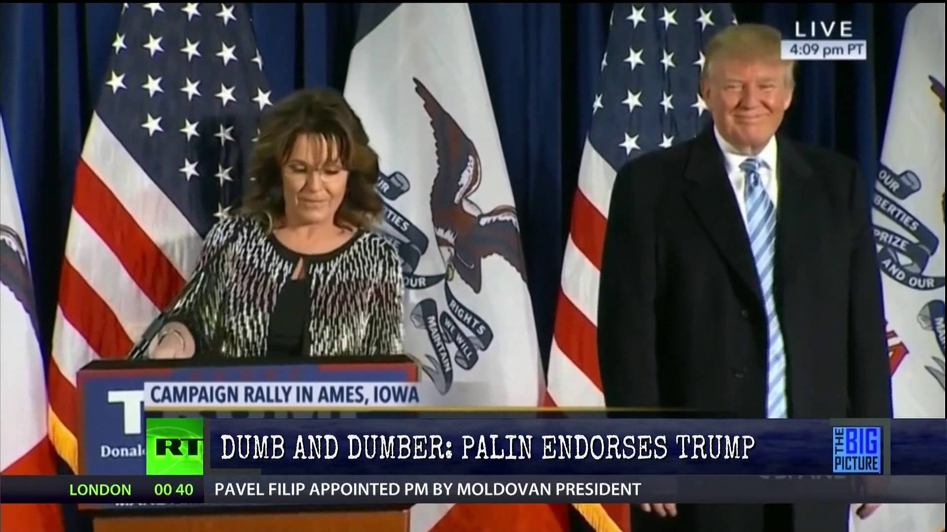 Dumb & Dumber: Palin Endorses Trump – Thom Hartmann’s Big Picture