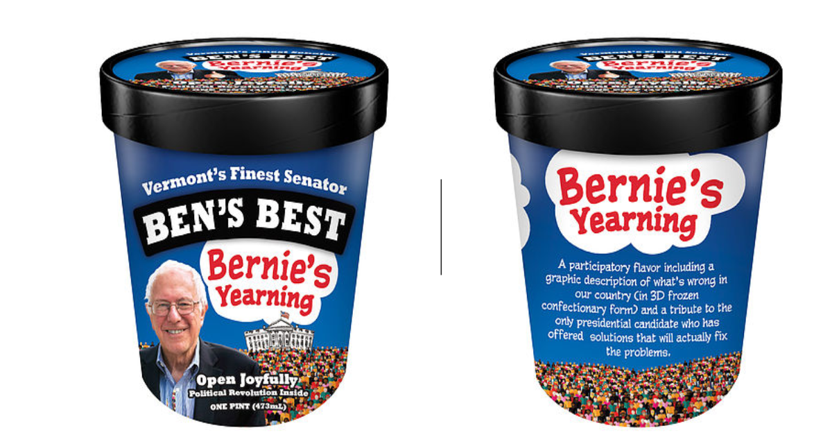 Ben and Jerry’s Co-Founder Creates “Bernie’s Yearning” Ice Cream Flavor