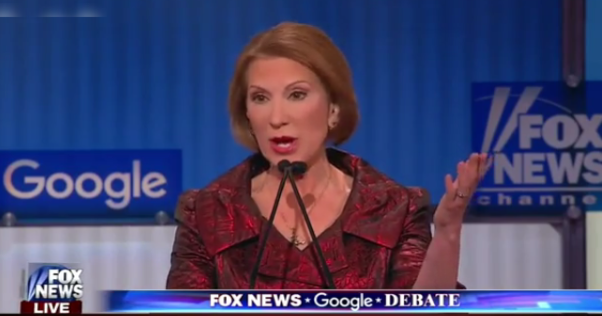 Fiorina Still Insane On Planned Parenthood, Hopes to Keep Pregnant 13-Year-Olds From Aborting