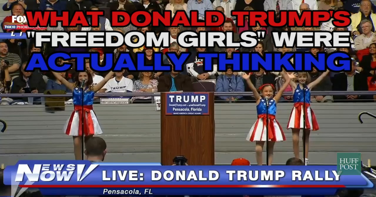 Hilarious Video: “What Donald Trump’s ‘Freedom Girls’ Were Actually Thinking”