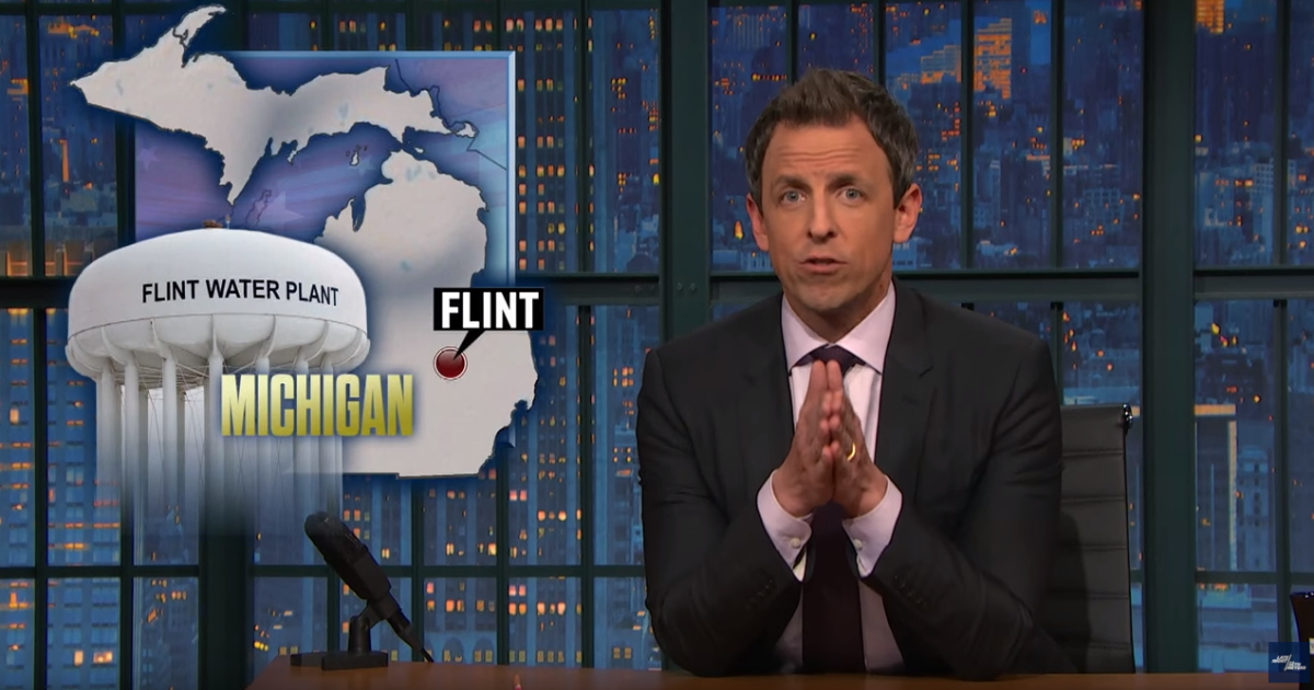 Seth Meyers Weighs In On Flint Water Crisis