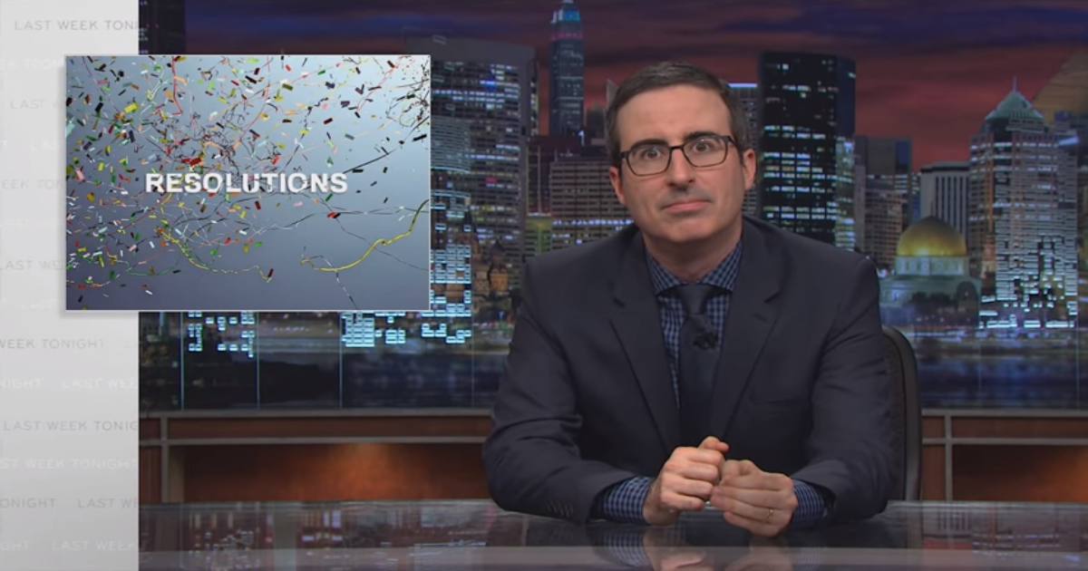 John Oliver: The Key To A Successful New Year’s Resolution is Lowering Your Standards