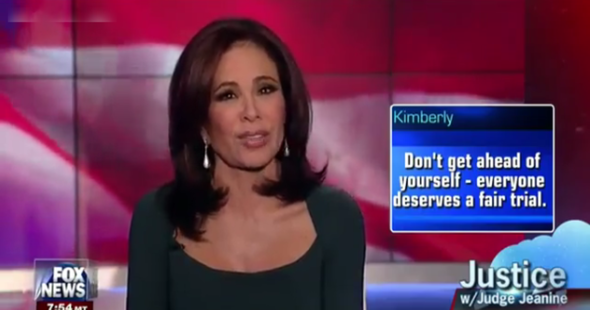 Fox News’ Pirro Ponders About Executing ISIS-Related Criminals Without Trial