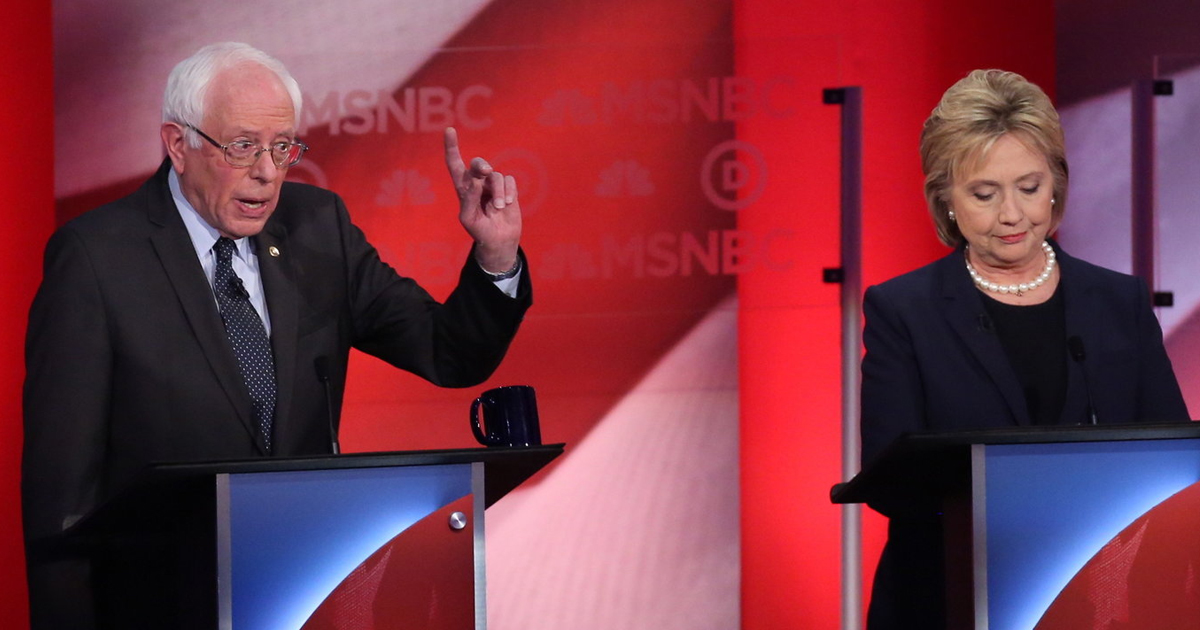 Bernie Slams Hillary’s Wall Street Ties At The Dem Debate