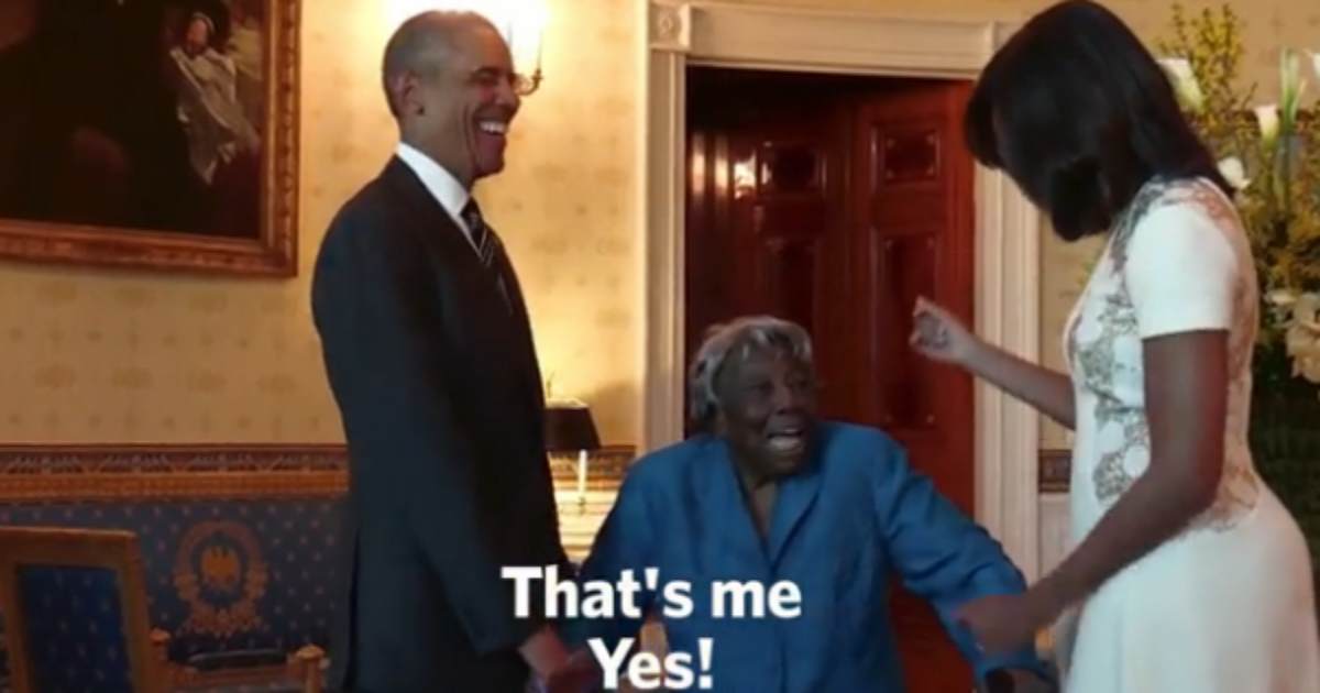 Feel-Good: 106-Year-Old African American Woman Overjoyed To Visit White House