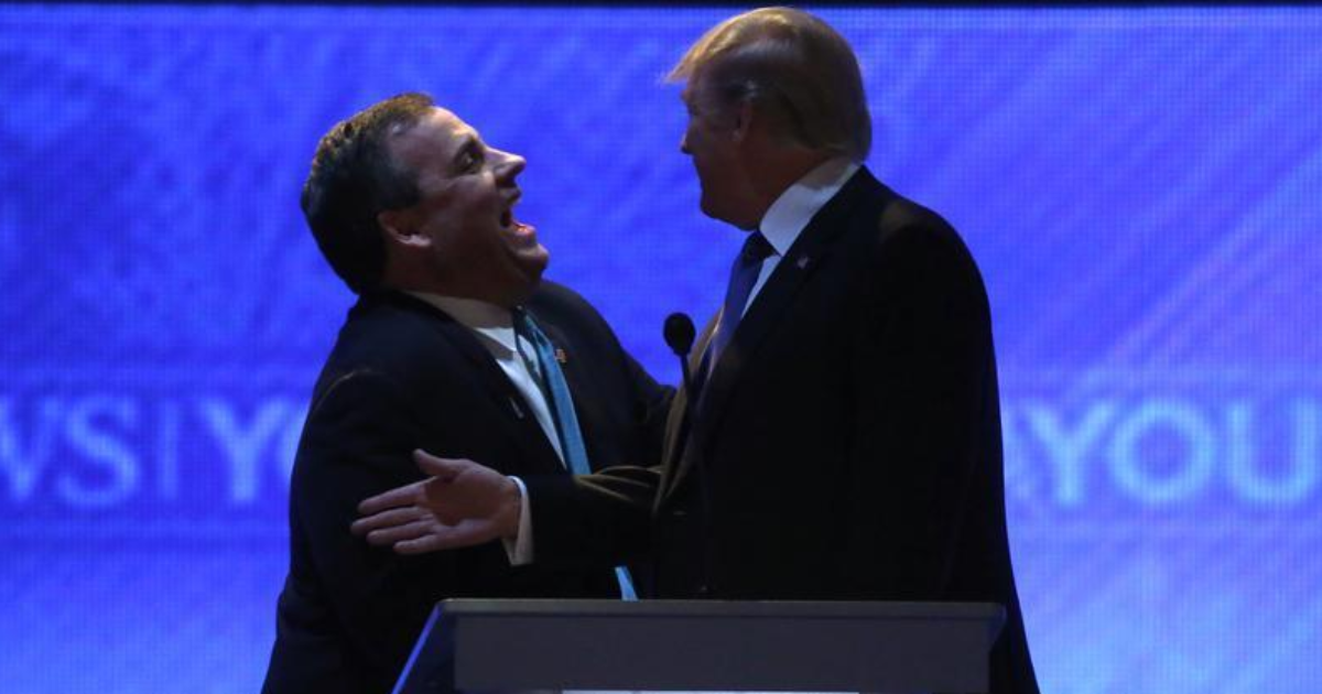 Loudmouth Blowhards Stick Together: Chris Christie Backs Trump