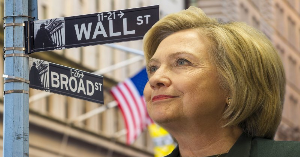 Biting the Hand That Feeds Her: Hillary Clinton Criticizes Wall Street While Taking its Money