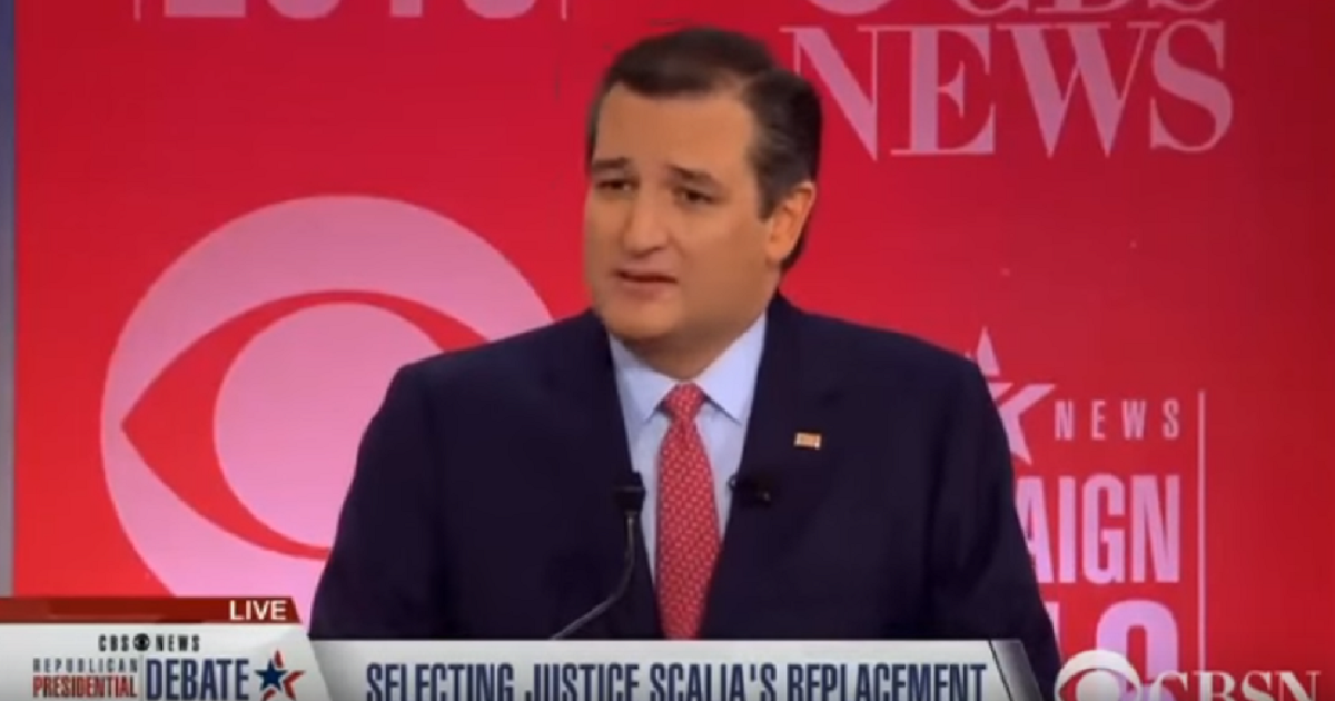 Ted Cruz Reiterates Why GOP Needs More SCOTUS Hacks