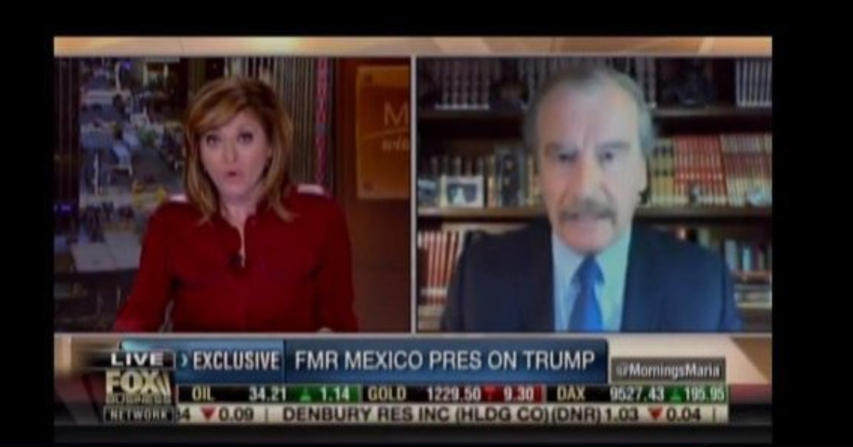 Former Mexican President To Trump (TWICE!): “I Am Not Going To Pay For That F*CKING WALL”