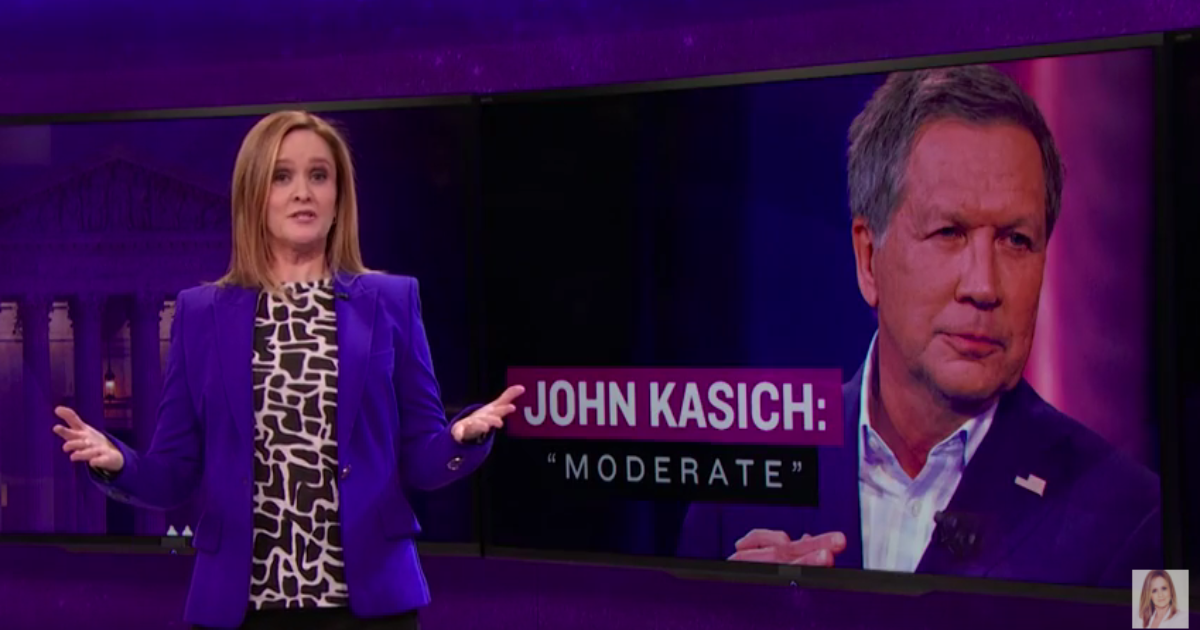 Samantha Bee: “Kasich The Moderate?”