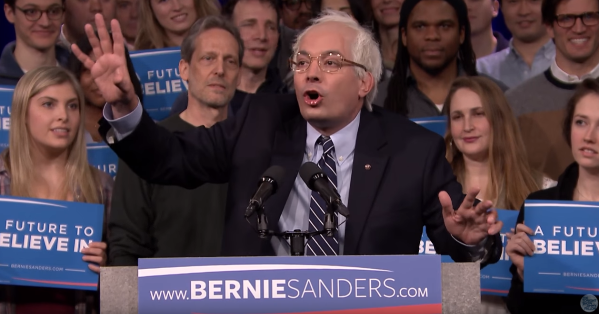 Check It Out: Jimmy Fallon’s Got A Great Bernie Sanders Impression