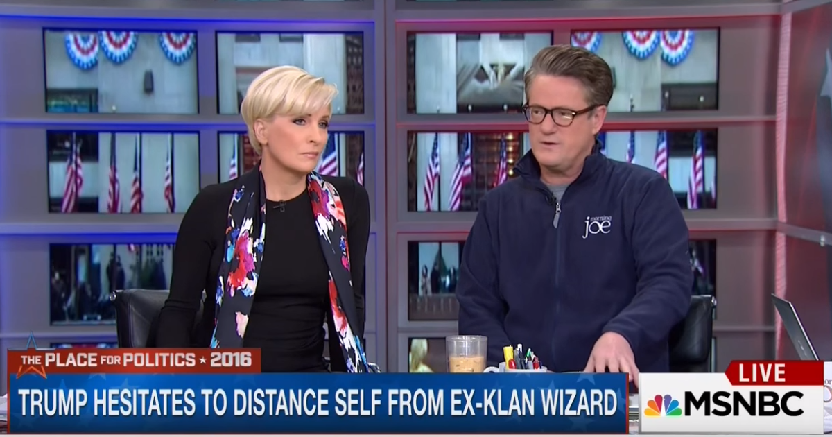 ‘Morning Joe’ Finally Disavows Trump Over KKK Comment: Welcome To The Club!