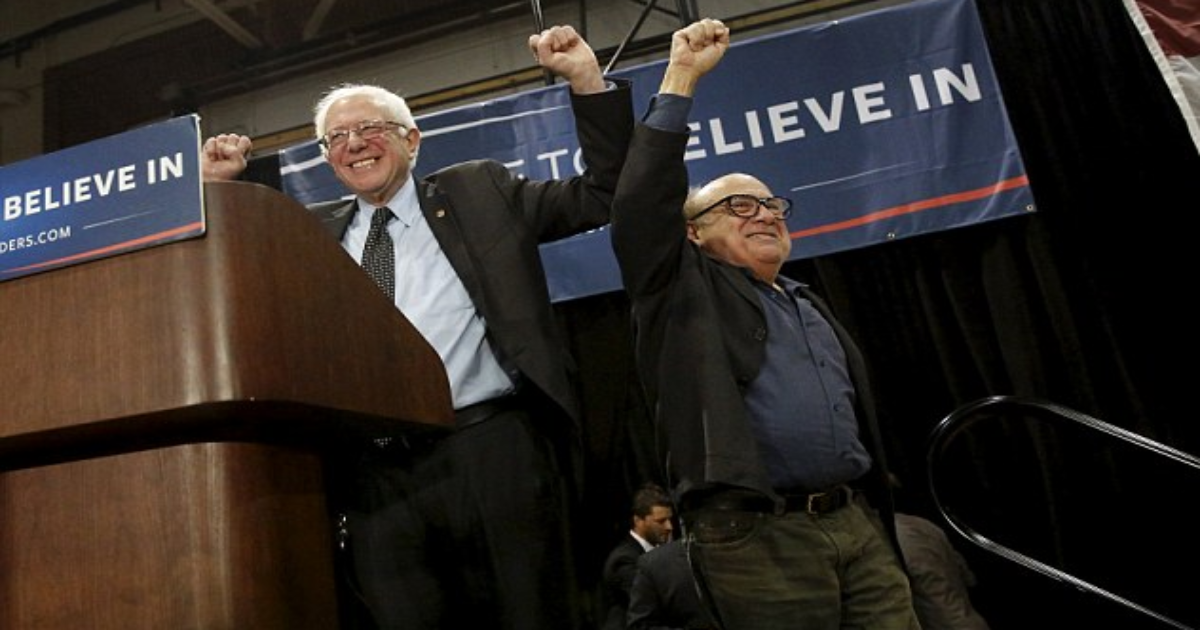 Bernie Sanders Receives Surprise Endorsement From Danny DeVito