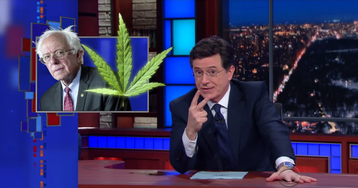 Stephen Colbert on Bernie Sanders Drug Use Admission