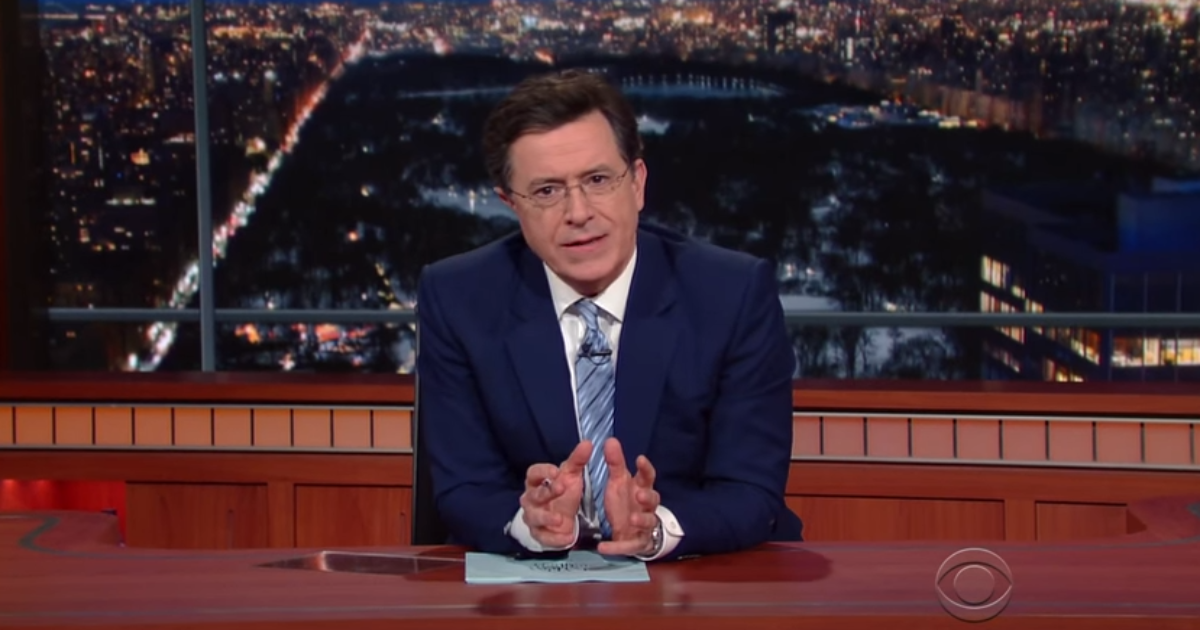 Colbert: Trump’s Presidency Comes With an “As Seen On TV” Sticker