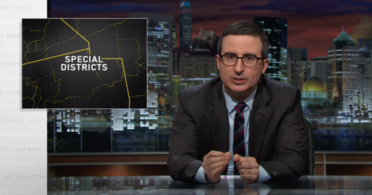 John Oliver On Little-Known Drains On Public Money: Special Districts