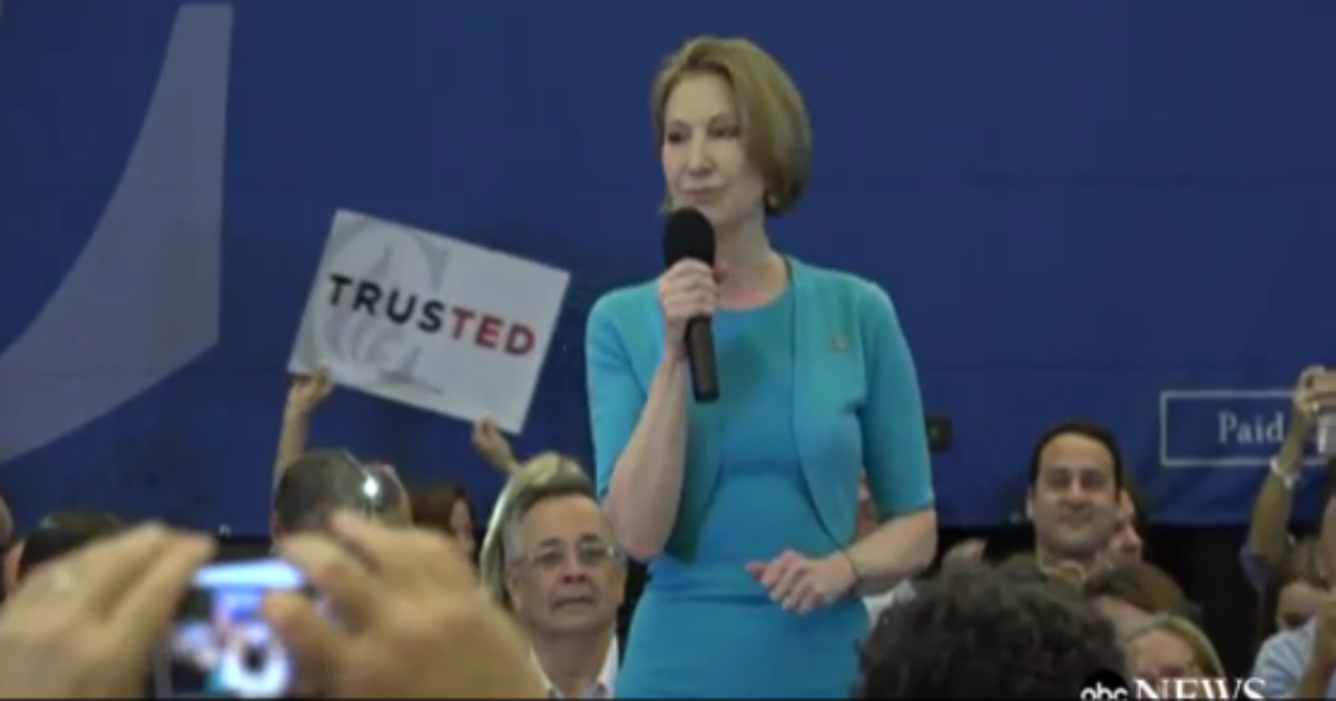 Failed Candidate Fiorina Gives Surprise Endorsement For Ted Cruz