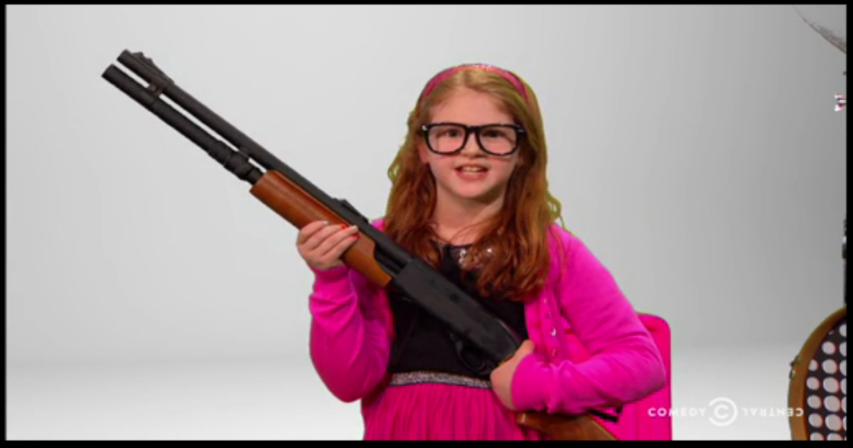 “The Daily Show” on Iowa Legislation To Put Handguns in the Hands of Babes