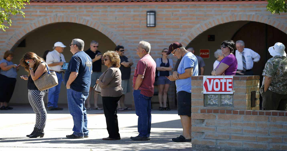 Look At This Unbelievably Long Line At Polling Location In Arizona: Voter Suppression