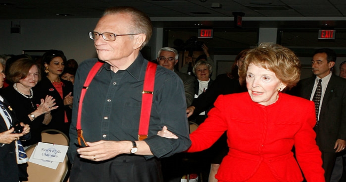 Larry King Says Nancy Reagan was Disgusted with 2016 Republicans