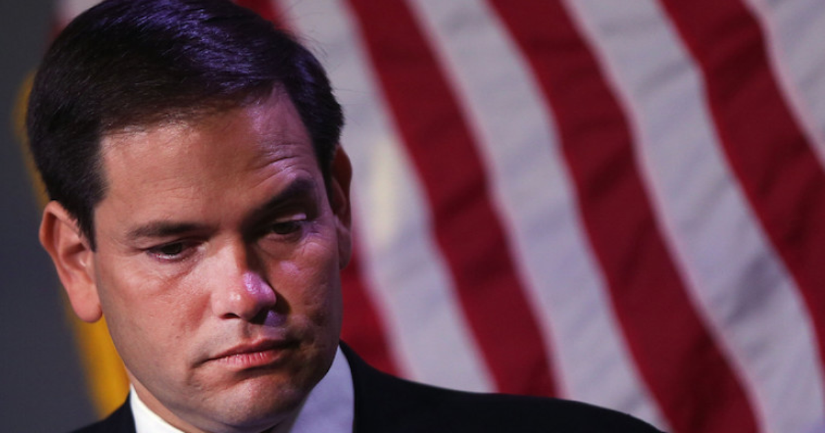 Pitiful Little Marco is so Desperate to be Relevant – or Maybe VP?