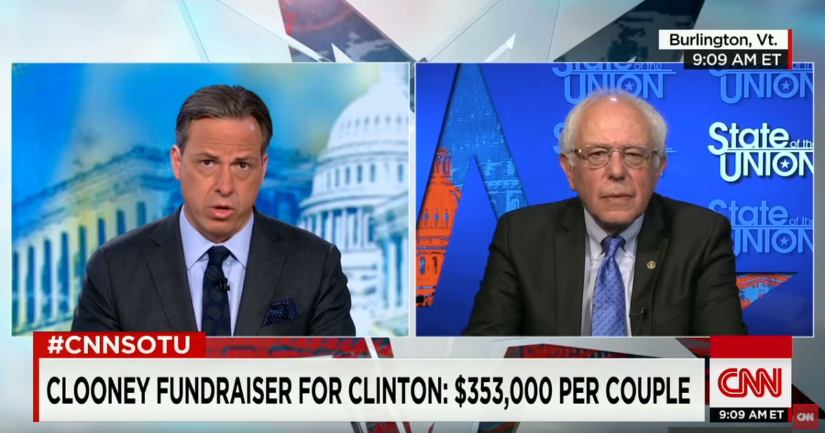 Bernie Sanders Says Clinton’s Lavish Donor Events Are A “Cancer On Politics”