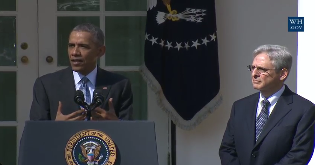 LIVE: Watch President Obama Announce Merrick Garland as SCOTUS Nominee