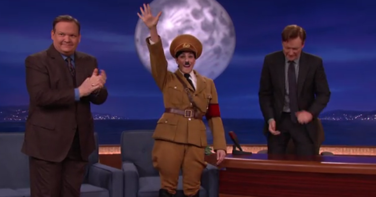 Sarah Silverman’s Hitler Impersonation Appears On Conan To Defend Trump Comparisons