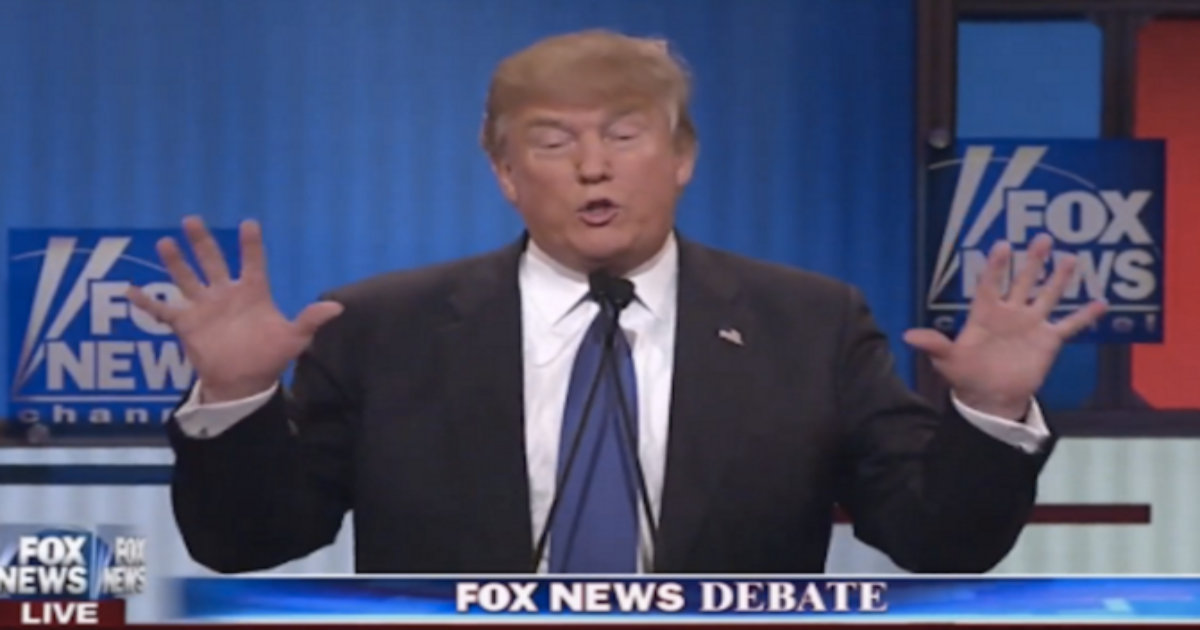 Tubby-Fingered Trump Sinks To The Lowest Of Lows: Talks About Genitals During Debate