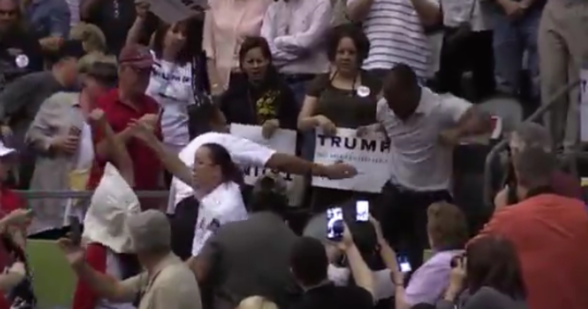 Another Trump Brownshirt Brutally Attacks Protester: Hard to Watch