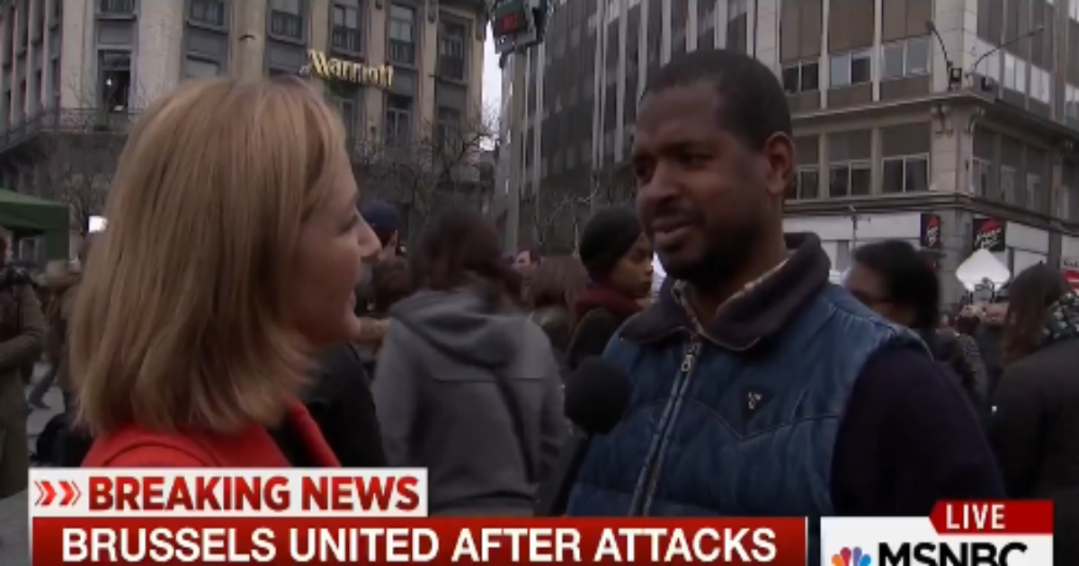 Idiotic MSNBC Asks Brussels Citizen In Aftermath Of Bombings What He Thinks Of Trump