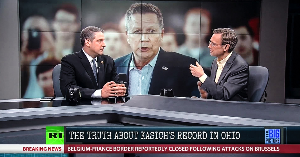 Congressman Tim Ryan: Kasich Isn’t a “Compassionate Conservative” – Big Picture with Thom Hartmann