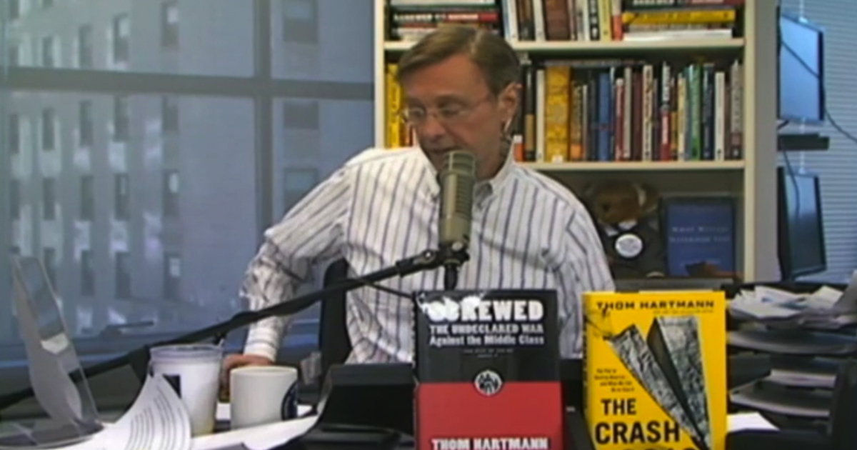 Thom Hartmann Wants his Presidential Enthusiasm Back!