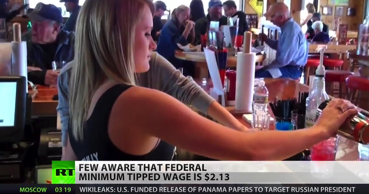 Federal minimum wage for tipped workers only $2.13 – Ed Schultz