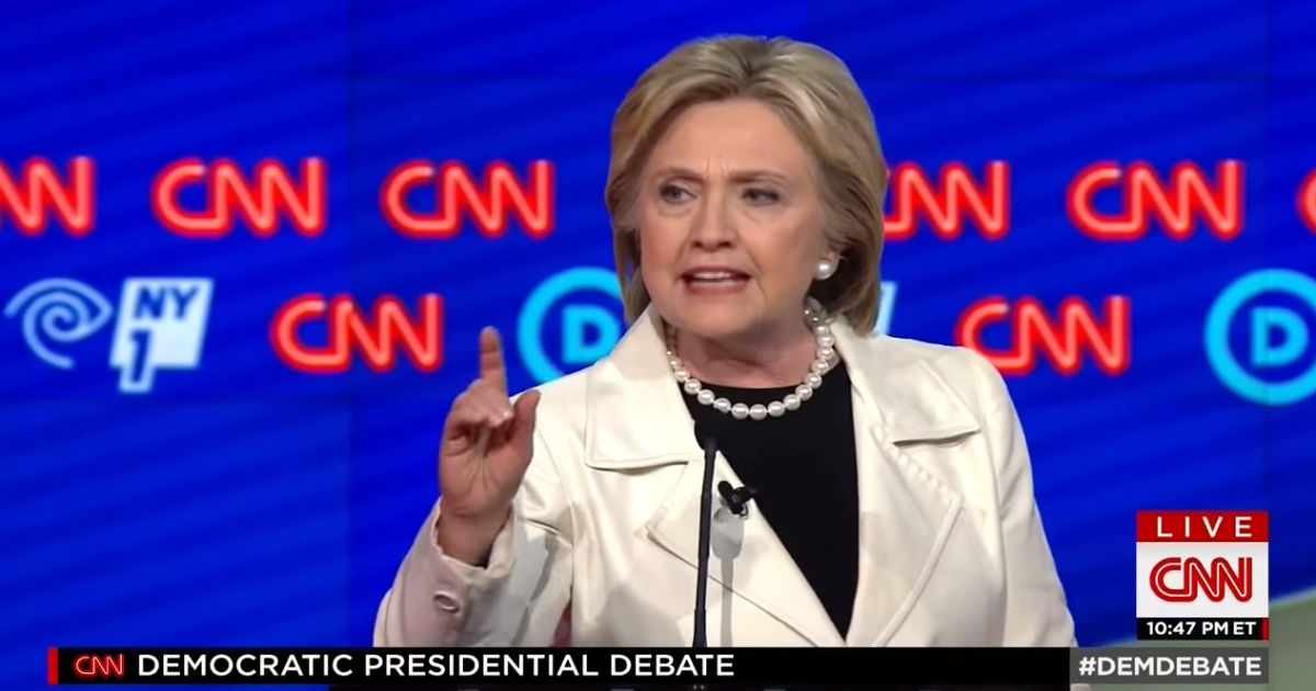 Dem Debate: Hillary Nearly Had The Best Moment Of The Night Before She Ruined It