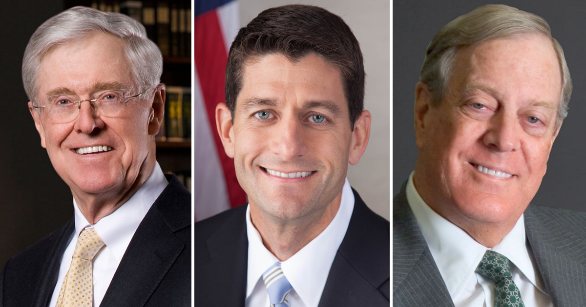 Koch Brothers Behind GOP Push To Nominate Paul Ryan at Convention