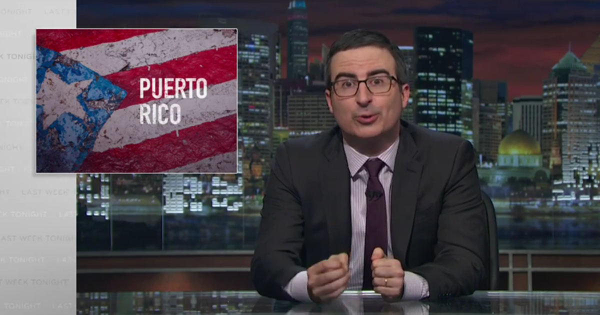 John Oliver And “Hamilton” Star Team Up To Save Puerto Rico