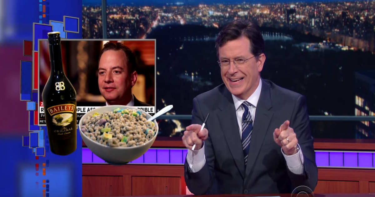 Stephen Colbert Makes Fun Of Reince Priebus’ Strange Nervous Habit