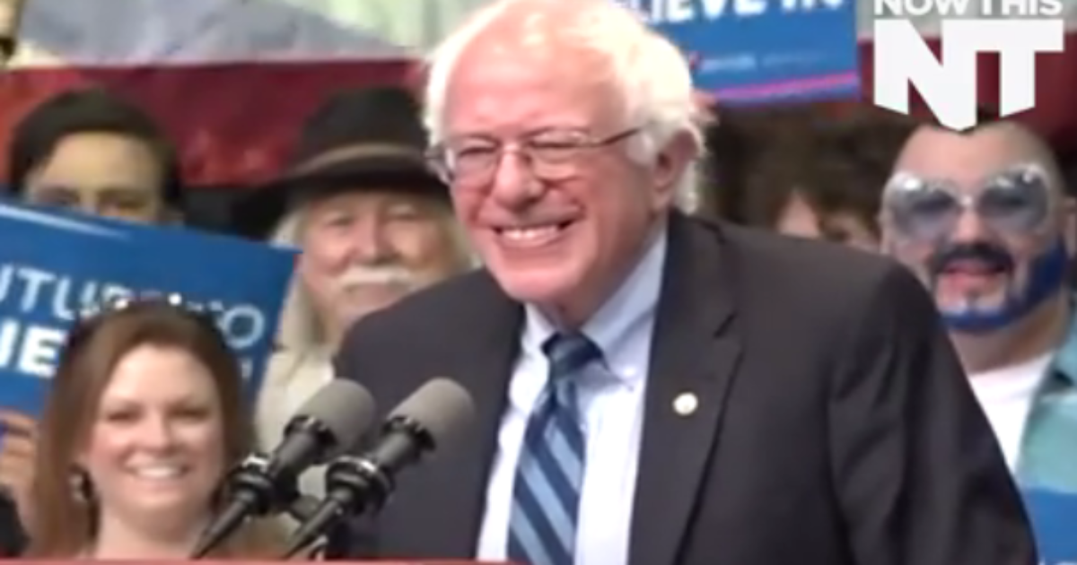 Bernie Sanders Laughs When Supporter Tells Billionaires To “F*ck Off”