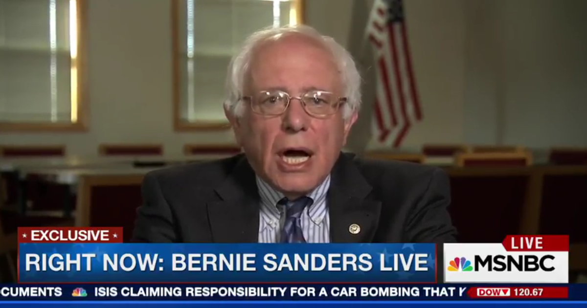 Sanders is Finally Saying what Beltway Dems Choose to Ignore